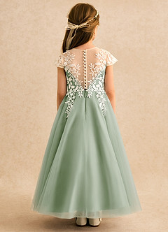 Azazie Dandelion Flower Girl Klänningar Klä Balklänning i Spets image5