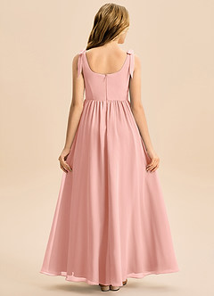 Azazie Delia Junior Abito A-Line in Chiffon Fiocco Rosetta image6