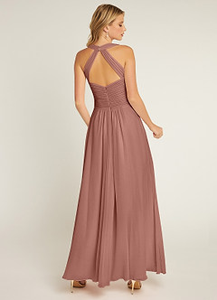 Azazie Claudia Bridesmaid Dresses Cedar Rose A-Line Sweetheart Neckline Chiffon Dress image3