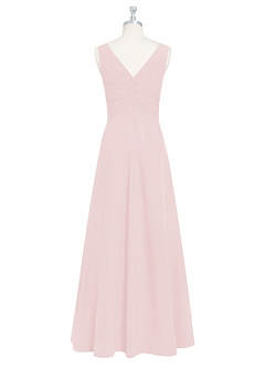 Azazie Flora Abiti da Damigella Abito A-Line in Chiffon Plissettato Rosa Rossore image8