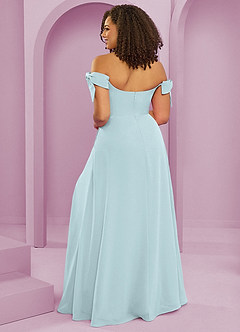 Barbie ♥ Azazie Bridesmaid Dresses Mist A-Line Off the Shoulder Chiffon Convertible Dress image8