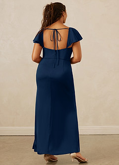 Christian Siriano Bridal for Azazie 1005 Brautjungfernkleider Etui Herzausschnitt Stretch-Satin Kleid Dunkelmarine image15