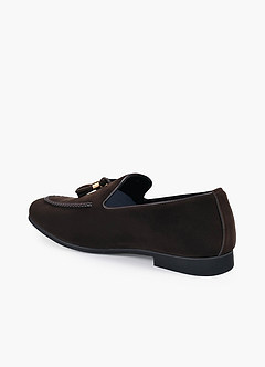 front Mocasines de ante sin cordones con borlas para hombre