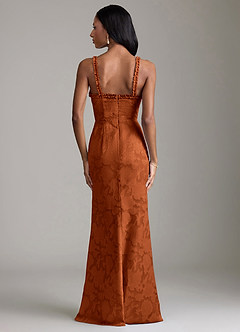 Azazie Corina Vente Finale Robe Sirène en Blumen-Burnout Rayé Black image6