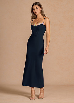 Liliah Navy Maxi Dress image3