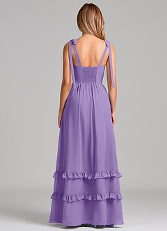 Azazie Anastacia Bridesmaid Dresses Tahiti A-Line Sweetheart Neckline Chiffon Dress image2