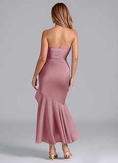 Azazie Danie Jurken voor bruidsmeisjes Jurk van Chiffon met Kolom Strapless Vintage Mauve image6