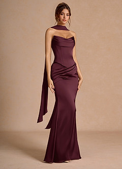 Sorrel Wine Corset Two-Piece Sets image3