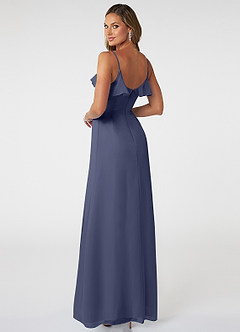 Azazie Natalia Bridesmaid Dresses Stormy A-Line Chiffon Dress image4