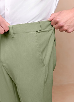 front James Pistachio Structured Stretch 3-piece suit