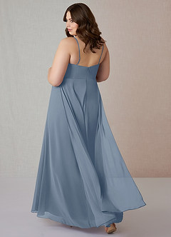 Azazie Emerald Bridesmaid Dresses Twilight A-Line Ruffled Chiffon Dress image8