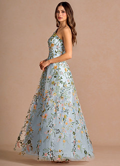 Maribel Sky Blue Maxi Dress image5