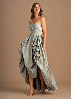 Maelis Vintage Blue Maxi Gown image5