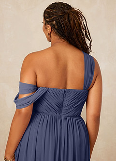 Christian Siriano Bridal for Azazie 1014 Bridesmaid Dresses Stormy A-Line Off the Shoulder Chiffon Dress image16