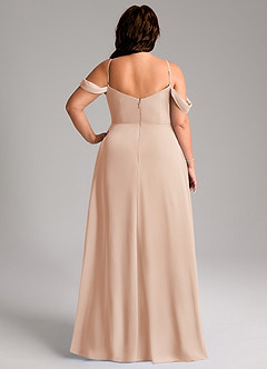 Azazie Marley Bridesmaid Dresses English Rose A-Line Off the Shoulder Chiffon Convertible Dress image12
