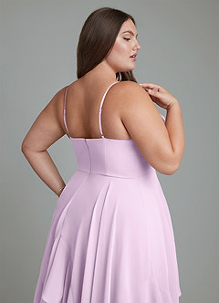 Azazie Zaina Bridesmaid Dresses Frosted Lilac A-Line Chiffon Dress image13