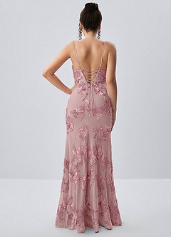 Ivelisse Dusty Lilac Lace Sweetheart Mermaid Dress image2