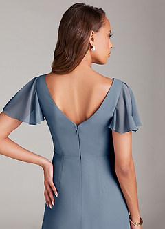 Azazie Soren Bridesmaid Dresses Twilight A-Line Ruched Chiffon Dress image7