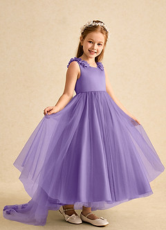 Azazie Lorita Flower Girl Dresses Tahiti A-Line Beaded Tulle Dress image7