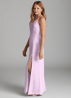 Azazie Becca Junior Robe Sirène en Mousseline de soie Frostiges Flieder image6