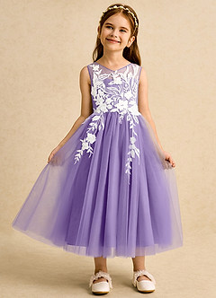 Azazie Sundae Robe Demoiselle D'honneur Fillette Robe Princesse en Dentelle Tahiti image6