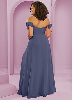 Barbie ♥ Azazie Brautjungfernkleider Wandelbar A-Linie Schulterfrei Chiffon Kleid Sturm image8