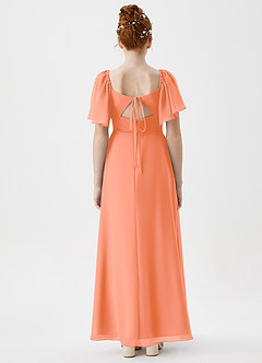 Azazie Chloe Junior Sunset A-Line Sweetheart Neckline Chiffon Dress image2
