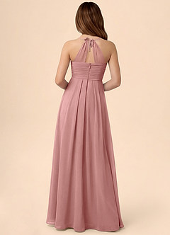 Azazie Ginny Junior Jurk van Chiffon met A-Lijn Geplooid Stoffige Roos image4