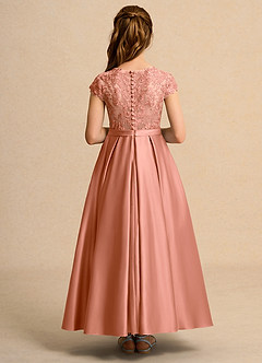 Azazie Bunny Junior Formal Jurken voor bloemenmeisjes Baljurk Jurk van Kant Meer Gesneden image2