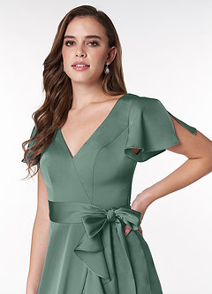 Azazie Lexis Stretch Satin Dress Vendita Finale  image5