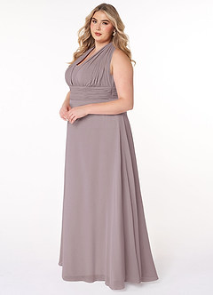 Azazie Fifi Bridesmaid Dresses Dusk A-Line Strapless Chiffon Convertible Dress image15