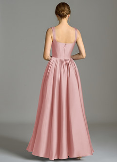 Azazie Verina Brudtärnklänningar Klä av A-Linje i Stretch Satin Plisserad Puderrosa image6