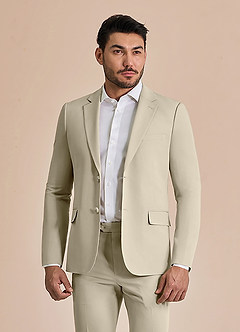 front William Tan Comfort Blend  Suit Jacket