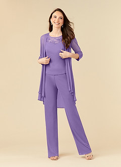 Azazie Frances Mother of the Bride Dresses Tahiti Jumpsuit/Pantsuit Scoop Mesh Dress image1