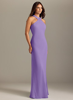 Azazie Doretta Bridesmaid Dresses Tahiti Mermaid Pleated Chiffon Dress image3