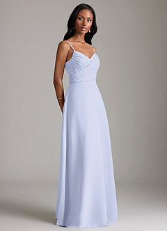 Azazie Kali Brudtärnklänningar Klä av A-Linje i Chiffong Plisserad Lavendel image3