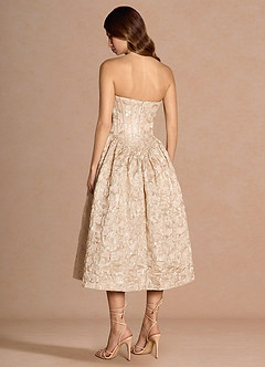 Alessia Vintage Blush Midi Dress image2