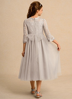 Azazie Lamb Girl vestidos de niña de las flores Vestido de Escarcha de Encaje de Princesa image2