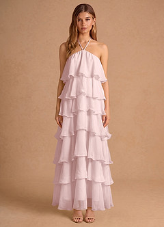 Vestido Rosa Empolvado Largo Hesper image5