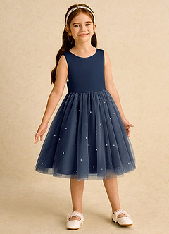 Azazie Bell Flower Girl Klänningar Klänning Balklänning i Tyll Rosett image4