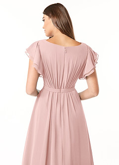 Azazie Daphne Abiti da damigella modesti Abito A-Line Arricciato Chiffon Floor-Length image5