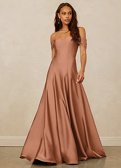 Christian Siriano Bridal for Azazie 1002 Vestidos de damas de honor Vestido de Bronceador de Satén Elástico de Corte en A Convertible con Vestidos sin tirantes image1