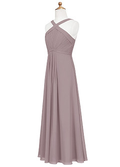 Azazie Anthea Junior Dusk Pleated Chiffon Dress image8