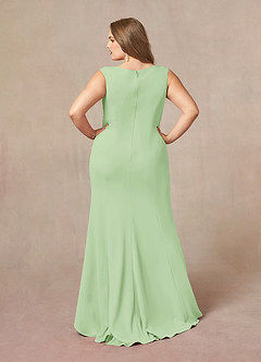 Azazie Juliane Abiti per la Madre della Sposa Abito Sirena in Pizzo Lustrini Verde Salvia image7