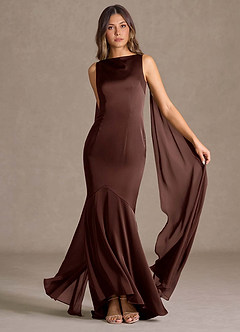 Vestido Moca Coco Largo Wynne image4