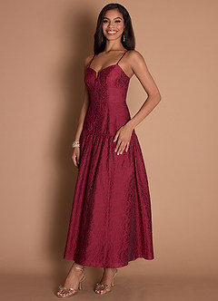 Bria Maxi Klänning Cranberry image3