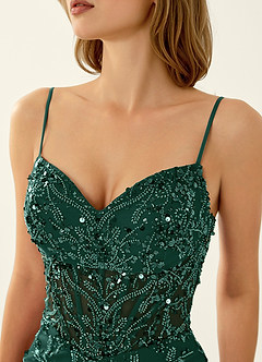Cathalynne Dark Green Wedding Guest image5