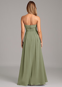 Azazie Lucienne Bridesmaid Dresses Pistachio A-Line Strapless Chiffon Convertible Dress image5