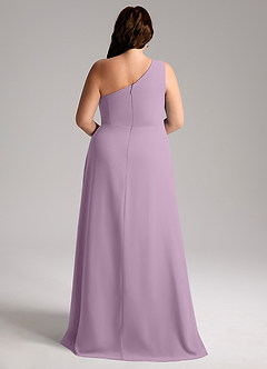 Azazie Brooke Bridesmaid Dresses Wisteria A-Line One Shoulder Chiffon Dress image9