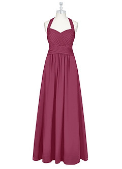 Azazie Claudia Bridesmaid Dresses Mulberry A-Line Sweetheart Neckline Chiffon Dress image7